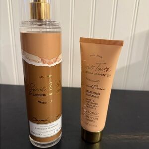 Sabrina Carpenter Body Mist and Lotion Set - Caramel Dream